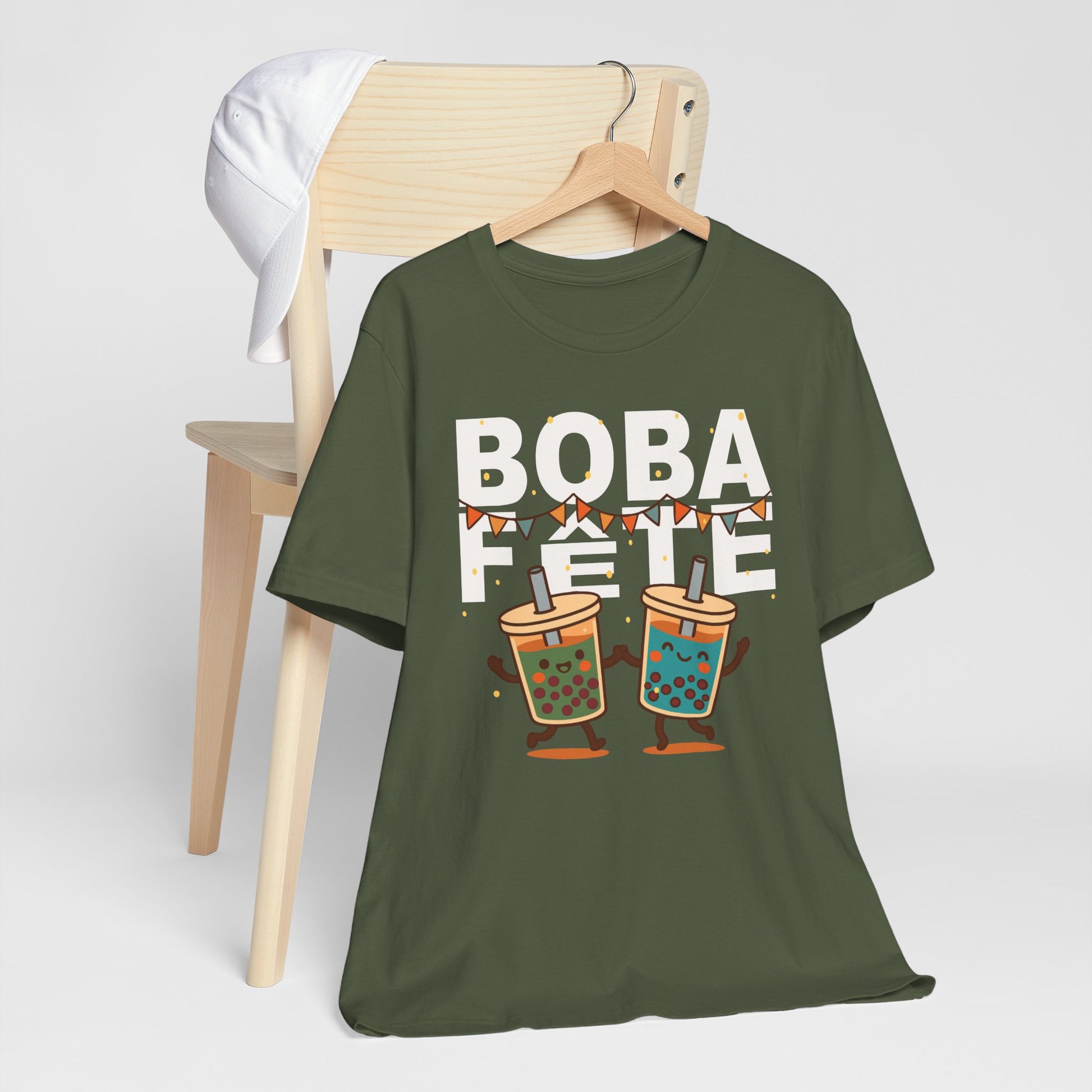 Boba Fete T-Shirt, Fun Drink Lovers Tee, Bubble Tea Party Shirt, May the Fourth Be With You, Gift for Boba Enthusiasts