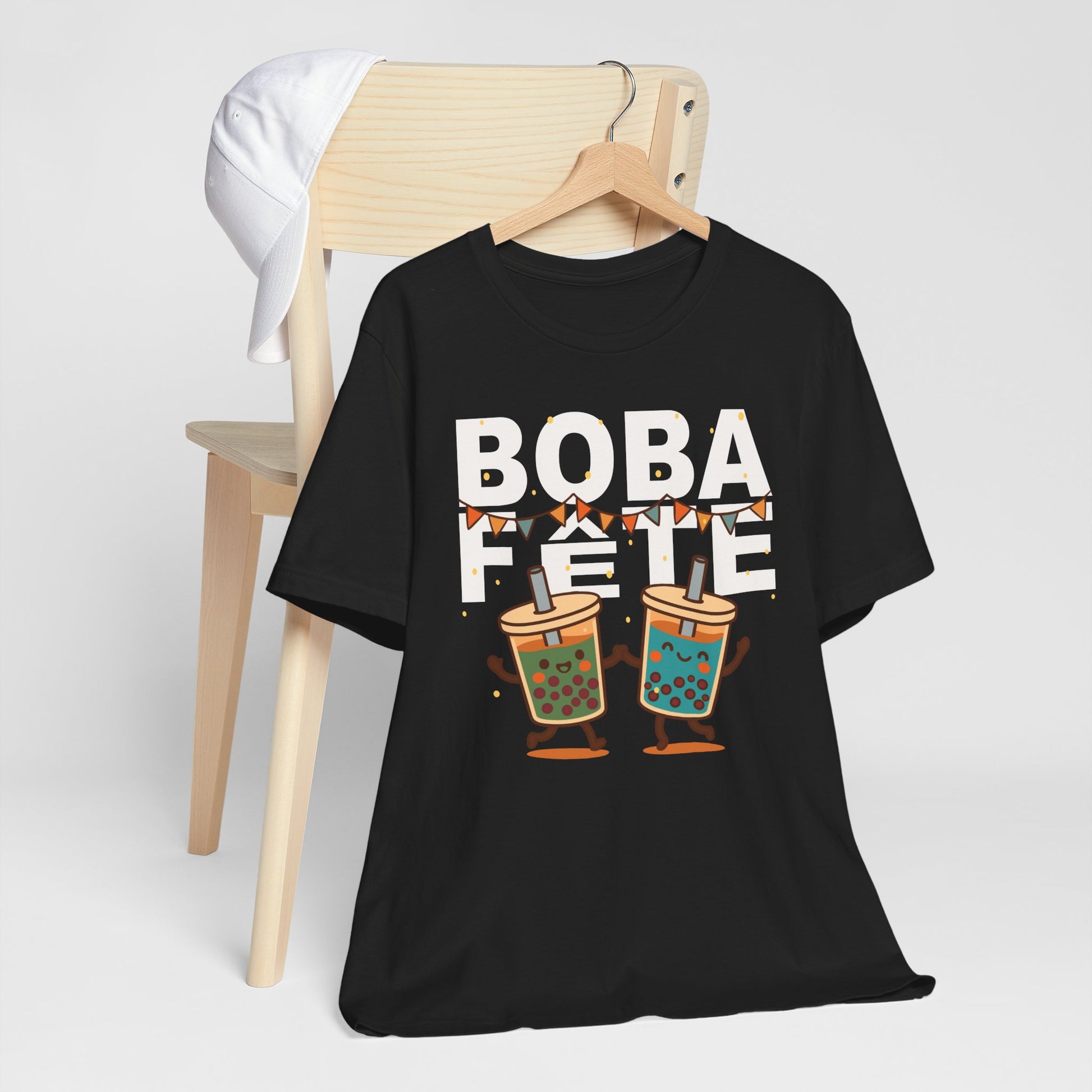 Boba Fete T-Shirt, Fun Drink Lovers Tee, Bubble Tea Party Shirt, May the Fourth Be With You, Gift for Boba Enthusiasts