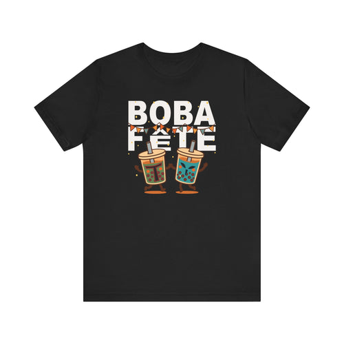 Boba Fete T-Shirt, Fun Drink Lovers Tee, Bubble Tea Party Shirt, May the Fourth Be With You, Gift for Boba Enthusiasts