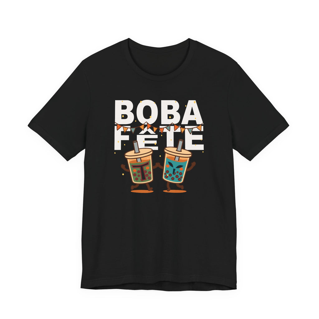 Boba Fete T-Shirt, Fun Drink Lovers Tee, Bubble Tea Party Shirt, May the Fourth Be With You, Gift for Boba Enthusiasts